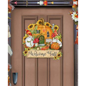 商品Designocracy | Holiday Wooden Wall Decor Door Decor Harvest Welcome Sign S. Winget,商家Macy's,价格¥1130图片
