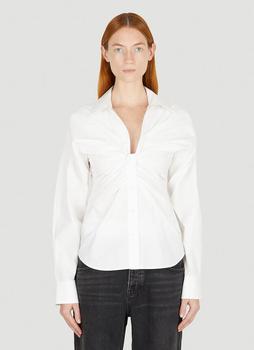 Alexander Wang | Twisted Front Shirt in White商品图片,