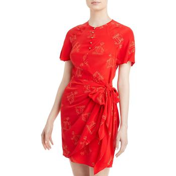推荐Lanvin Womens Silk Printed Wrap Dress商品