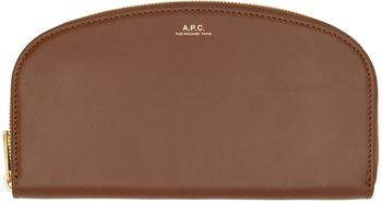 A.P.C.精选, A.P.C. | Brown Demi-Lune Wallet商品图片 额外8.5折, 额外八五折