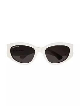 推荐Bossy 55MM Oval Sunglasses商品