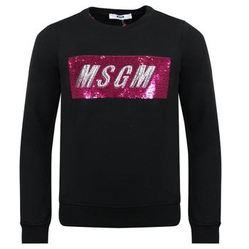 推荐Sequin Logo Sweatshirt Black & Pink商品