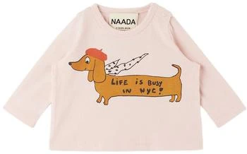 推荐Baby Pink 'Life In NYC' Long Sleeve T-Shirt商品