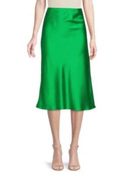 商品Renee C. | Satin Midi Skirt,商家Saks OFF 5TH,价格¥234图片