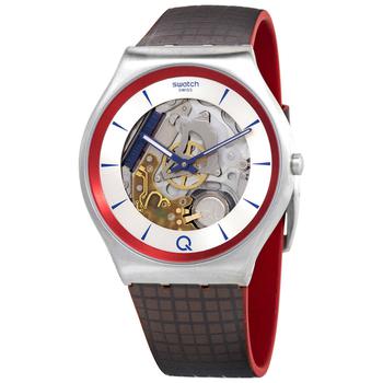 Swatch | 2Q Quartz Silver and Red Dial Unisex Watch SS07Z102商品图片,7.1折