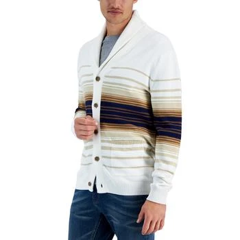 Club Room | Men's Horizontal Striped Cardigan, Created for Macy's 4折