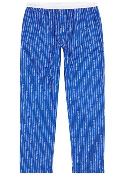Calvin Klein | Blue logo-print stretch-cotton pyjama trousers 