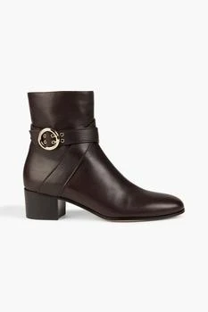 推荐Blanka 40 buckled leather ankle boots商品