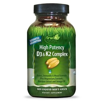 Irwin Naturals | High Potency D3 & K2 Complex,商家Walgreens,价格¥110