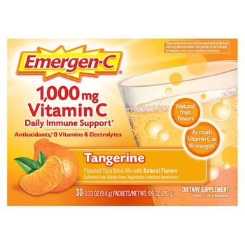 商品Emergen-C | 维生素C泡腾片 补充每日营养1000mg维C+抗氧化剂+天然维B族,商家Walgreens,价格¥78图片