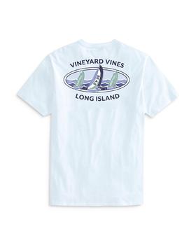 Vineyard Vines, Vineyard Vines | Long Island Sailboat Waves Pocket Tee商品图片 