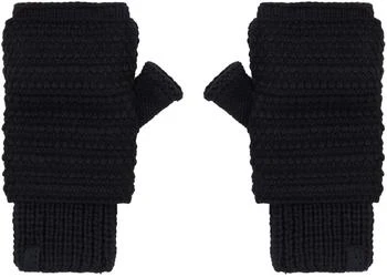 DEVOA | Black Knit Gloves,商家Ssense US,价格¥1444