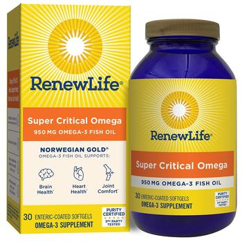 商品ReNew Life | Norwegian Gold Adult Fish Oil Supplement, Super Critical Omega-3 Orange,商家Walgreens,价格¥144图片