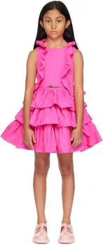 MISS BLUMARINE | Kids Pink Ruffle Dress,商家Ssense US,价格¥3577