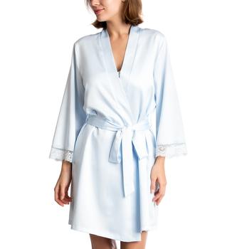 商品Lace-Trim Solid Satin Wrap Robe,商家Macy's,价格¥176图片