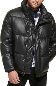 Calvin Klein | Faux Leather Puffer Jacket,商家Nordstrom Rack,价格¥607