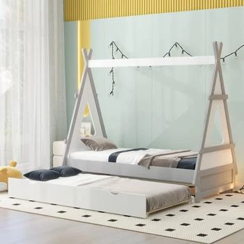 Simplie Fun | Twin Size Tent Floor Bed,商家Premium Outlets,价格¥1963
