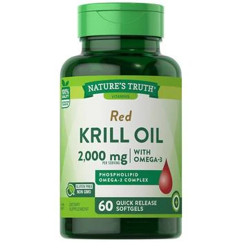 Nature's Truth | Red Krill Oil 2,000 mg with Omega-3,商家Walgreens,价格¥161