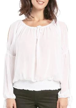 Miss Halladay | Halladay Chiffon Blouse,商家Belk,价格¥304