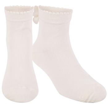 推荐Pretty bow socks in milk white商品