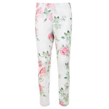 商品MONNALISA | White & Pink Rose Print Leggings,商家Designer Childrenswear,价格¥150图片