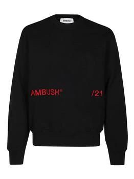 Ambush Ambush Logo Embroidered Crewneck Sweatshirt $236.09
