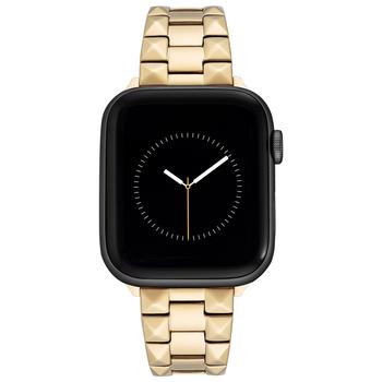商品WITHit | Gold-Tone Stainless Steel Pyramid Link Bracelet with Lugs for 38mm, 40mm, 41mm Apple Watch,商家Macy's,价格¥537图片