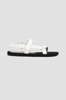 Stuart Weitzman | Vail croc-effect leather slingback sandals 5.5折