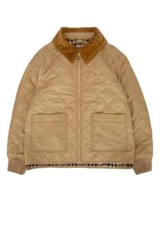 Burberry | Burberry Kids Quilted Zipped Jacket,商家Cettire,价格¥3149