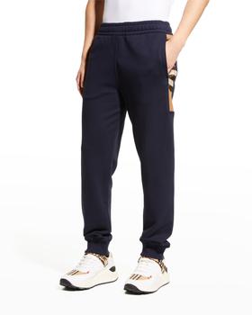 商品Burberry | Men's Stephan Sweatpants with Check Panels,商家Neiman Marcus,价格¥3590图片