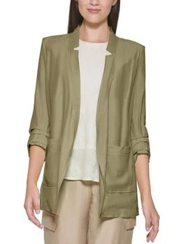 DKNY | Womens Ruched Suit Separate Open-Front Blazer,商家Premium Outlets,价格¥231