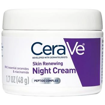 CeraVe | Anti-Aging Skin Renewing Night Face Cream with Hyaluronic Acid 第2件5折, 满免