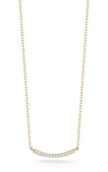 14K Gold & Diamond Bar Necklace product img