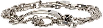 Alexander McQueen | Silver Safety Pin Bracelet商品图片,5.6折, 独家减免邮费
