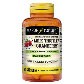 商品Mason Natural | Milk Thistle/ Cranberry Liver & Kidney Cleanser Capsules,商家Walgreens,价格¥65图片