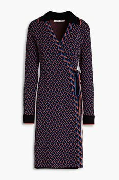 Diane von Furstenberg | Charissa jacquard-knit wrap dress 3折×额外8折x额外9.5折, 额外八折, 额外九五折