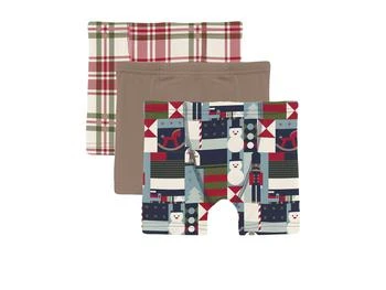 KicKee Pants | Print Boxer Brief Set Of 3(Toddler/Little Kid/Big Kid),商家Zappos,价格¥338