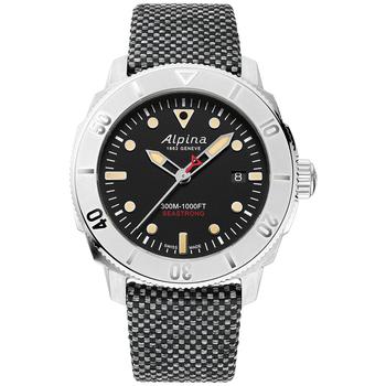 Alpina | Men's Swiss Automatic Seastrong Diver Gray Rubber Strap Watch 42mm商品图片,