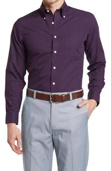 Brooks Brothers | Gingham Dobby Print Long Sleeve Regent Fit Shirt 5.3折