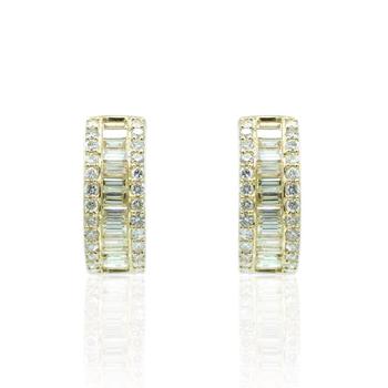 商品Tresorra | 18K Yellow Gold Diamond Hoop Earrings,商家Jomashop,价格¥26700图片