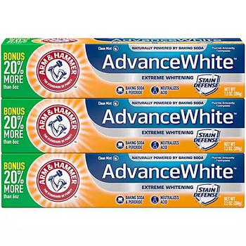 商品Arm & Hammer | Arm & Hammer Advance White Extreme Whitening Toothpaste (7.2 oz., 3 pk.),商家Sam's Club,价格¥80图片