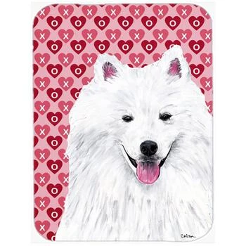 Caroline's Treasures | SC9260LCB 12" x 15" American Eskimo Hearts Love And Valentines Day Glass Cutting Board L,商家Verishop,价格¥237