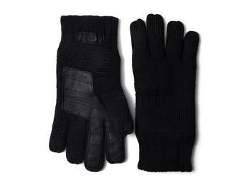 推荐Knit Gloves with Conductive Tech Leather Palm Patch商品