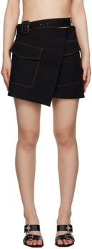 商品Helmut Lang | 黑色 Trench Wrap 短裙,商家SSENSE CN,价格¥3251图片