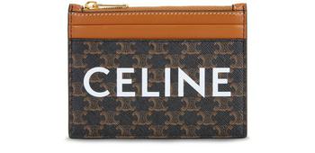 Celine | Celine Triomphe 系列印花帆布拉链卡包商品图片,