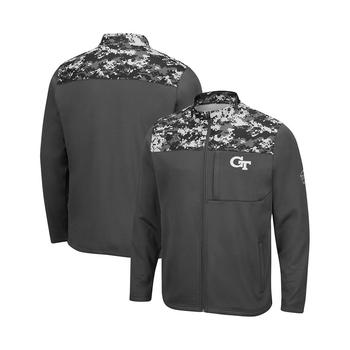 推荐Men's Charcoal Georgia Tech Yellow Jackets OHT Military-Inspired Appreciation Digi Camo Full-Zip Jacket商品