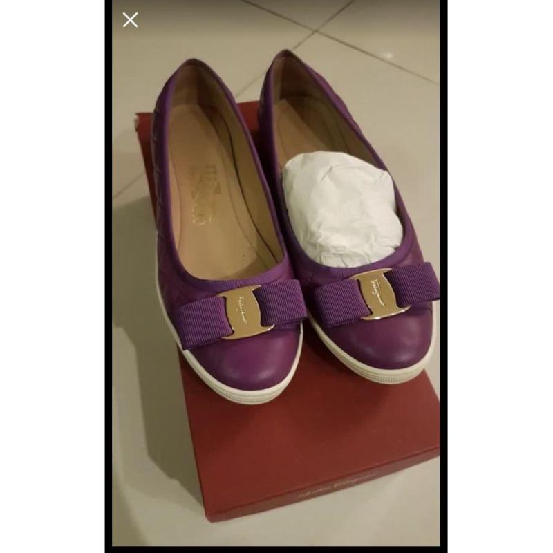 推荐SALVATORE FERRAGAMO 女士紫色运动鞋 0597719商品