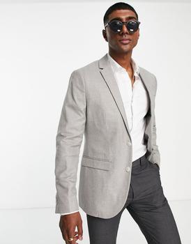 product Topman suit jacket in light grey image