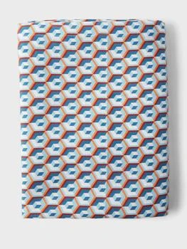 LA DOUBLE J | Cubi-print 350cm x 180cm linen tablecloth,商家MATCHES,价格¥2176