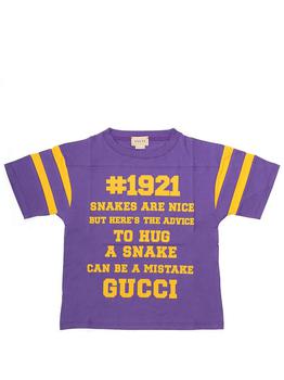 推荐Gucci Kids 1921 Slogan Printed T-Shirt商品